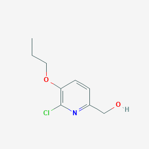 molecular formula C9H12ClNO2 B1453991 2-Pyridinemethanol, 6-chloro-5-propoxy- CAS No. 943750-90-1