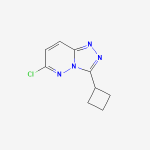 molecular formula C9H9ClN4 B1453993 6-Chloro-3-cyclobutyl-[1,2,4]triazolo[4,3-B]pyridazine CAS No. 1094292-72-4