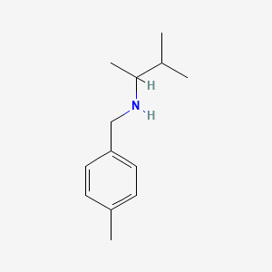 molecular formula C13H21N B1453995 (3-Methylbutan-2-yl)[(4-methylphenyl)methyl]amine CAS No. 1021128-43-7