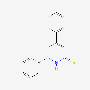 molecular formula C17H13NS B14539965 4,6-Diphenyl-1H-pyridine-2-thione CAS No. 62219-32-3