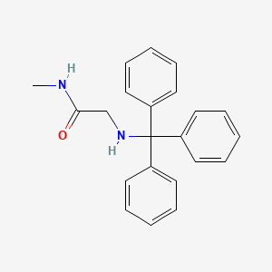 molecular formula C22H22N2O B14539979 N-Methyl-N~2~-(triphenylmethyl)glycinamide CAS No. 62029-66-7