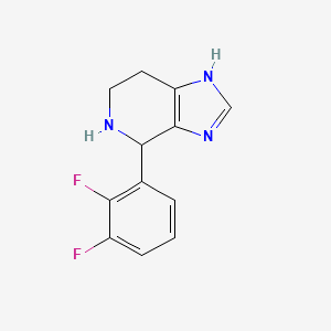 molecular formula C12H11F2N3 B1453998 4-(2,3-二氟苯基)-4,5,6,7-四氢-3H-咪唑并[4,5-c]吡啶 CAS No. 1010904-11-6