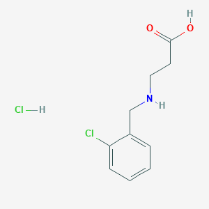 molecular formula C10H13Cl2NO2 B1453999 3-{[(2-Chlorophenyl)methyl]amino}propanoic acid hydrochloride CAS No. 1172940-80-5