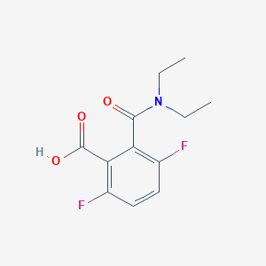 molecular formula C12H13F2NO3 B145400 N,N-Diethyl-3,6-difluorophthalamic acid CAS No. 131401-56-4