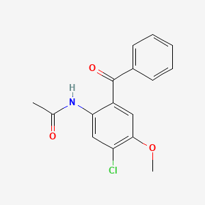 molecular formula C16H14ClNO3 B14540024 N-(2-Benzoyl-5-chloro-4-methoxyphenyl)acetamide CAS No. 62492-52-8