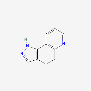 molecular formula C10H9N3 B14540031 4,5-Dihydro-1H-pyrazolo[3,4-f]quinoline CAS No. 62324-87-2