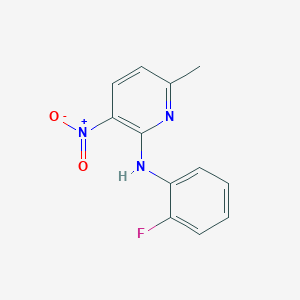 molecular formula C12H10FN3O2 B14540032 N-(2-Fluorophenyl)-6-methyl-3-nitropyridin-2-amine CAS No. 61963-85-7