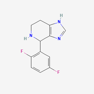 molecular formula C12H11F2N3 B1454004 4-(2,5-difluorophenyl)-4,5,6,7-tetrahydro-3H-imidazo[4,5-c]pyridine CAS No. 1010898-10-8