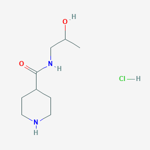 molecular formula C9H19ClN2O2 B1454005 N-(2-hydroxypropyl)piperidine-4-carboxamide hydrochloride CAS No. 1171534-57-8