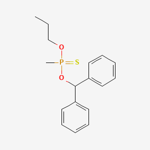 molecular formula C17H21O2PS B14540051 O-(Diphenylmethyl) O-propyl methylphosphonothioate CAS No. 62246-74-6