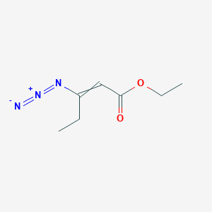 molecular formula C7H11N3O2 B14540059 Ethyl 3-azidopent-2-enoate CAS No. 62317-48-0
