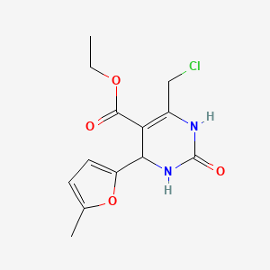 Ethyl 6-(chloromethyl)-4-(5-methyl-2-furyl)-2-oxo-1,2,3,4-tetrahydropyrimidine-5-carboxylate