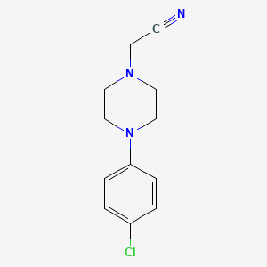 molecular formula C12H14ClN3 B1454009 2-[4-(4-Chlorophenyl)piperazin-1-yl]acetonitrile CAS No. 91494-88-1
