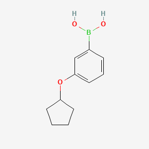 molecular formula C11H15BO3 B1454010 (3-(Cyclopentyloxy)phenyl)boronic acid CAS No. 959850-87-4