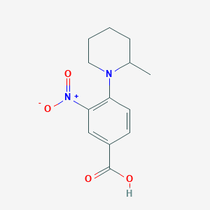 4-(2-Methylpiperidin-1-yl)-3-nitrobenzoic acid