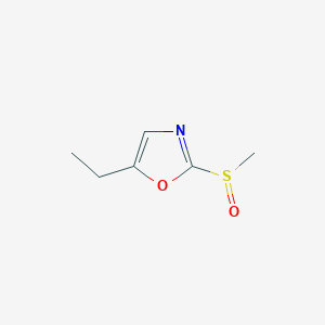 molecular formula C6H9NO2S B14540136 5-Ethyl-2-(methanesulfinyl)-1,3-oxazole CAS No. 62124-54-3