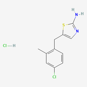 5-[(4-Chloro-2-methylphenyl)methyl]-1,3-thiazol-2-amine hydrochloride