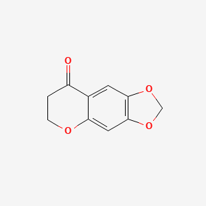 molecular formula C10H8O4 B1454017 4,6,10-Trioxatricyclo[7.4.0.0^{3,7}]trideca-1(9),2,7-trien-13-one CAS No. 916486-99-2