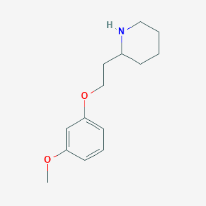 3-Methoxyphenyl 2-(2-piperidinyl)ethyl ether