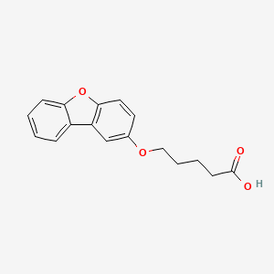 5-{8-Oxatricyclo[7.4.0.0^{2,7}]trideca-1(9),2(7),3,5,10,12-hexaen-4-yloxy}pentanoic acid