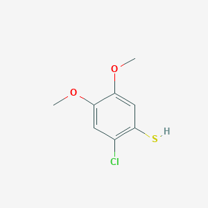 molecular formula C8H9ClO2S B1454028 2-氯-4,5-二甲氧基苯-1-硫醇 CAS No. 1094359-76-8