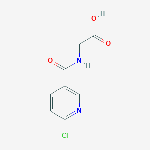 2-[(6-Chloropyridin-3-yl)formamido]acetic acid