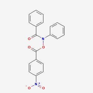 molecular formula C20H14N2O5 B14540313 N-[(4-Nitrobenzoyl)oxy]-N-phenylbenzamide CAS No. 61860-88-6