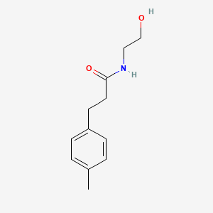 molecular formula C12H17NO2 B1454032 N-(2-hydroxyethyl)-3-(4-methylphenyl)propanamide CAS No. 1153552-30-7