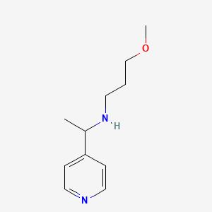 molecular formula C11H18N2O B1454043 (3-Methoxypropyl)(1-pyridin-4-ylethyl)amine CAS No. 1042589-25-2