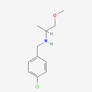 B1454049 [(4-Chlorophenyl)methyl](1-methoxypropan-2-yl)amine CAS No. 1019628-28-4