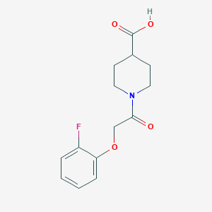 1-(2-(2-Fluorophenoxy)acetyl)piperidine-4-carboxylic acid