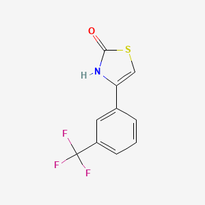 molecular formula C10H6F3NOS B1454054 4-[3-(Trifluoromethyl)phenyl]-2,3-dihydro-1,3-thiazol-2-one CAS No. 1095163-09-9