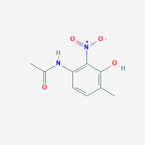 molecular formula C9H10N2O4 B14540542 N-(3-Hydroxy-4-methyl-2-nitrophenyl)acetamide CAS No. 62106-29-0
