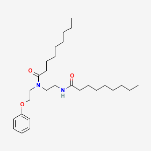 molecular formula C28H48N2O3 B14540578 N-[2-(Nonanoylamino)ethyl]-N-(2-phenoxyethyl)nonanamide CAS No. 61839-59-6