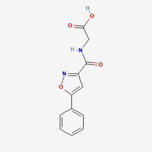 2-[(5-Phenyl-1,2-oxazol-3-yl)formamido]acetic acid