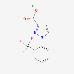 1-[2-(trifluoromethyl)phenyl]-1H-pyrazole-3-carboxylic acid
