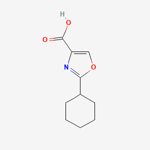 molecular formula C10H13NO3 B1454065 2-Cyclohexyl-oxazole-4-carboxylic acid CAS No. 66493-06-9