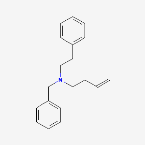 molecular formula C19H23N B14540658 N-Benzyl-N-(2-phenylethyl)but-3-en-1-amine CAS No. 61907-89-9