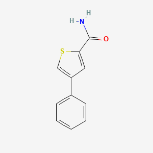 molecular formula C11H9NOS B14540674 4-Phenylthiophene-2-carboxamide CAS No. 62403-29-6