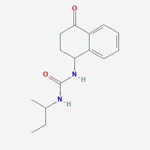 molecular formula C15H20N2O2 B14540682 N-Butan-2-yl-N'-(4-oxo-1,2,3,4-tetrahydronaphthalen-1-yl)urea CAS No. 61895-15-6