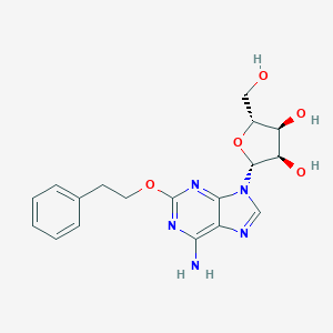 molecular formula C18H21N5O5 B145407 2-(2-Phenylethoxy)adenosine CAS No. 131865-79-7