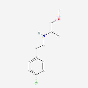 molecular formula C12H18ClNO B1454071 [2-(4-氯苯基)乙基](1-甲氧基丙-2-基)胺 CAS No. 1249246-14-7