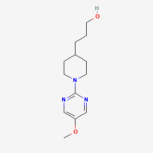 molecular formula C13H21N3O2 B1454073 3-[1-(5-Methoxypyrimidin-2-yl)piperidin-4-yl]propan-1-ol CAS No. 1393598-90-7