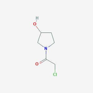 molecular formula C6H10ClNO2 B1454078 2-Chloro-1-(3-hydroxypyrrolidin-1-yl)ethan-1-one CAS No. 1344314-23-3