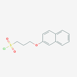 molecular formula C13H13ClO3S B1454080 3-(Naphthalen-2-yloxy)propane-1-sulfonyl chloride CAS No. 1018288-93-1