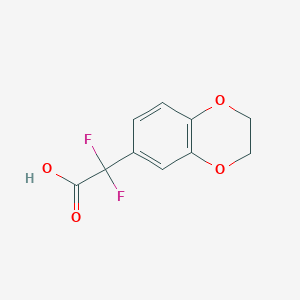 molecular formula C10H8F2O4 B1454084 (2,3-Dihydrobenzo[1,4]dioxin-6-yl)difluoroacetic acid CAS No. 1250806-18-8
