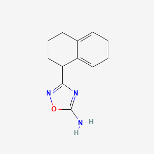 molecular formula C12H13N3O B1454089 3-(1,2,3,4-Tetrahydronaphthalen-1-yl)-1,2,4-oxadiazol-5-amine CAS No. 1342082-17-0
