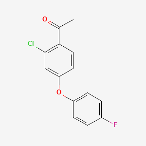 1-[2-Chloro-4-(4-fluorophenoxy)phenyl]ethan-1-one