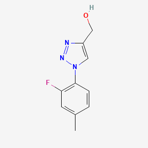 molecular formula C10H10FN3O B1454095 (1-(2-fluoro-4-methylphenyl)-1H-1,2,3-triazol-4-yl)methanol CAS No. 1096130-69-6