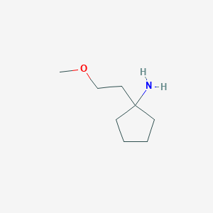 molecular formula C8H17NO B1454099 1-(2-Methoxyethyl)cyclopentan-1-amine CAS No. 896734-84-2
